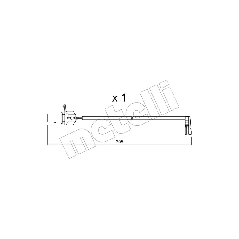 Contact d'avertissement, usure des plaquettes de frein METELLI SU.224