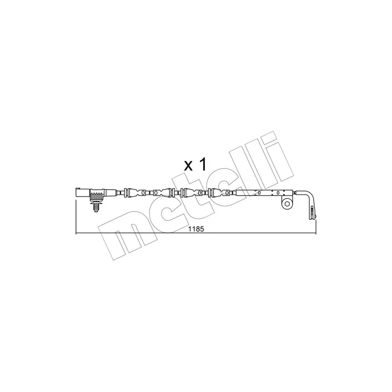 Contact d'avertissement, usure des plaquettes de frein METELLI SU.229