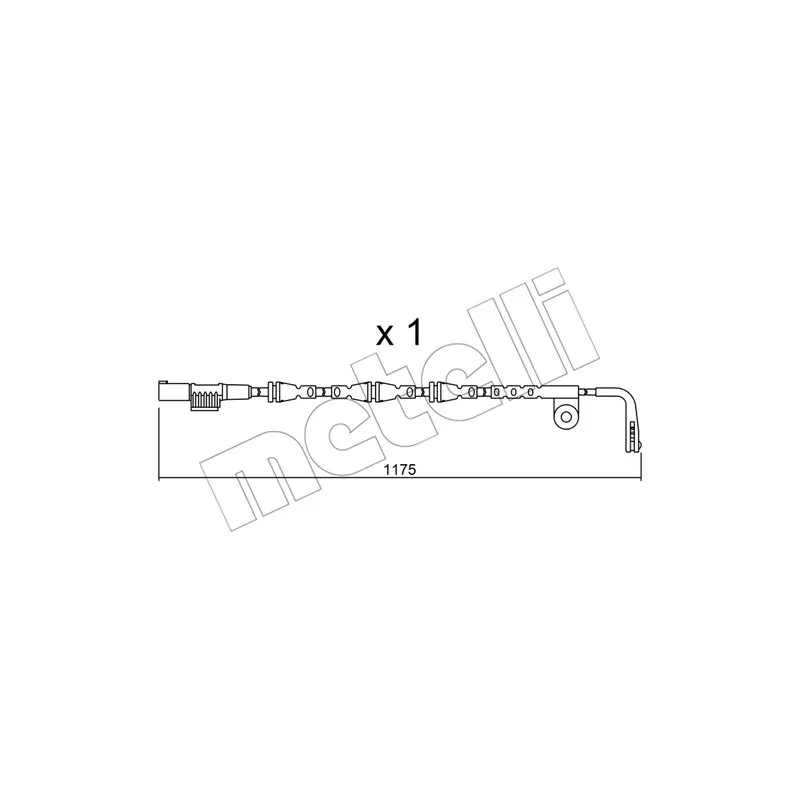 Contact d'avertissement, usure des plaquettes de frein METELLI SU.253