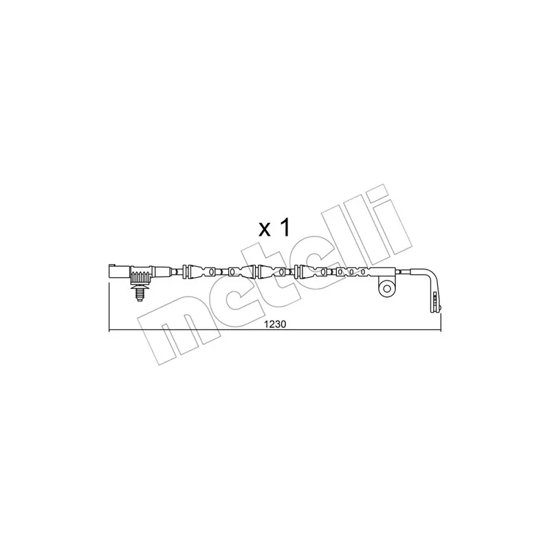 Contact d'avertissement, usure des plaquettes de frein METELLI SU.255