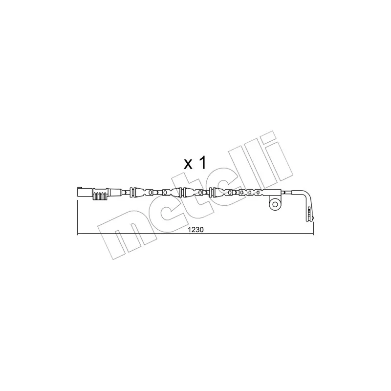 Contact d'avertissement, usure des plaquettes de frein METELLI SU.257