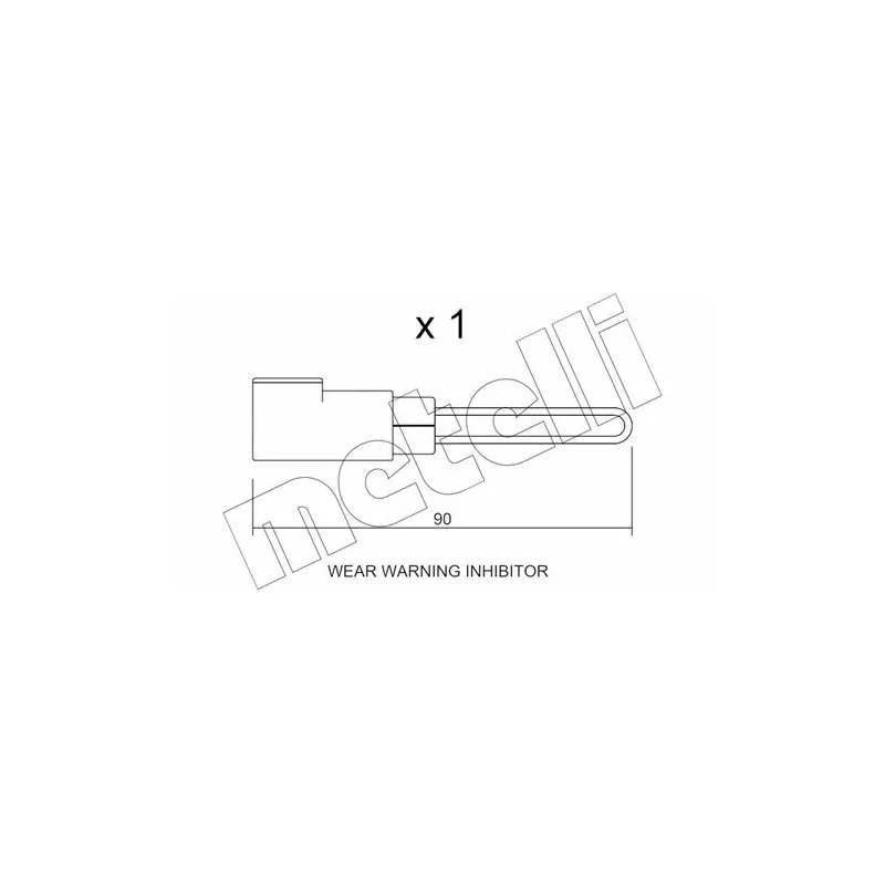 Contact d'avertissement, usure des plaquettes de frein METELLI SU.258