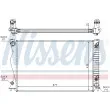 Radiateur, refroidissement du moteur NISSENS 60236A - Visuel 2