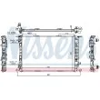 Radiateur, refroidissement du moteur NISSENS 60323 - Visuel 2