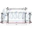 Radiateur, refroidissement du moteur NISSENS 606578 - Visuel 2