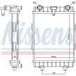 Radiateur, refroidissement du moteur NISSENS 606645 - Visuel 2