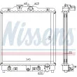 Radiateur, refroidissement du moteur NISSENS 633081 - Visuel 2