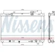 Radiateur, refroidissement du moteur NISSENS 646351 - Visuel 2