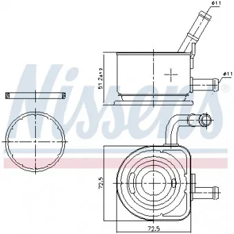 Radiateur d'huile NISSENS 91230