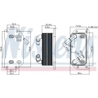 Radiateur d'huile NISSENS 91254