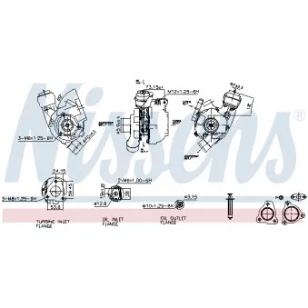Turbocompresseur, suralimentation NISSENS 93224