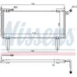 Condenseur, climatisation NISSENS 94351 - Visuel 2