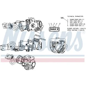 Vanne EGR NISSENS 98244