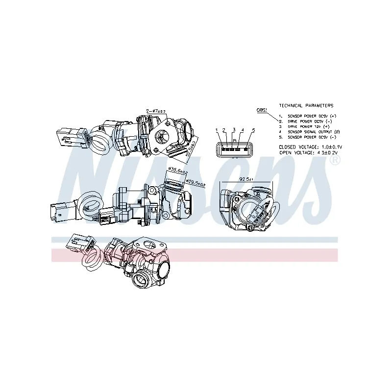 Vanne EGR NISSENS 98244