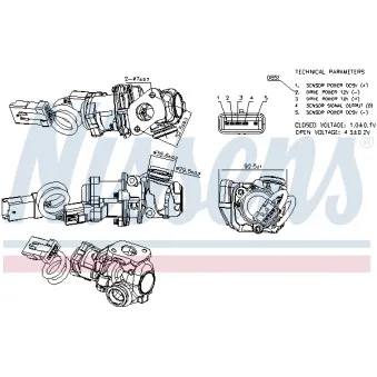 Vanne EGR NISSENS 98245