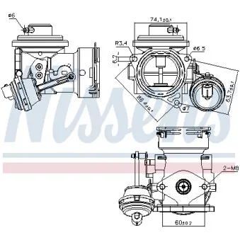 Vanne EGR NISSENS 98299