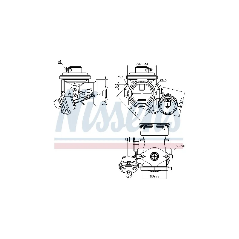 Vanne EGR NISSENS 98299