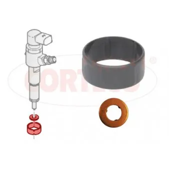 Jeux de bagues d'etanchéité, injecteur CORTECO 49445013