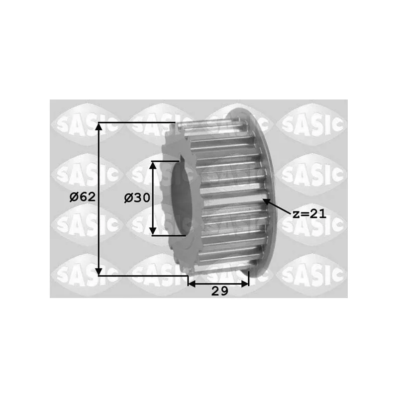 Roue dentée, vilebrequin SASIC 1600001
