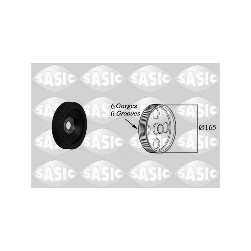 Poulie, vilebrequin SASIC 2156075