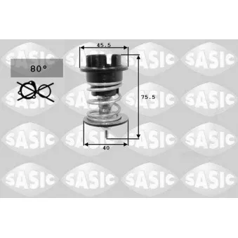 Thermostat, liquide de refroidissement SASIC