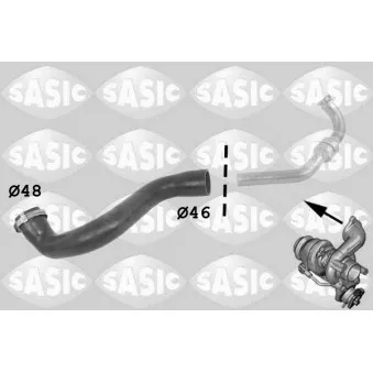 Gaine de suralimentation SASIC 3334036