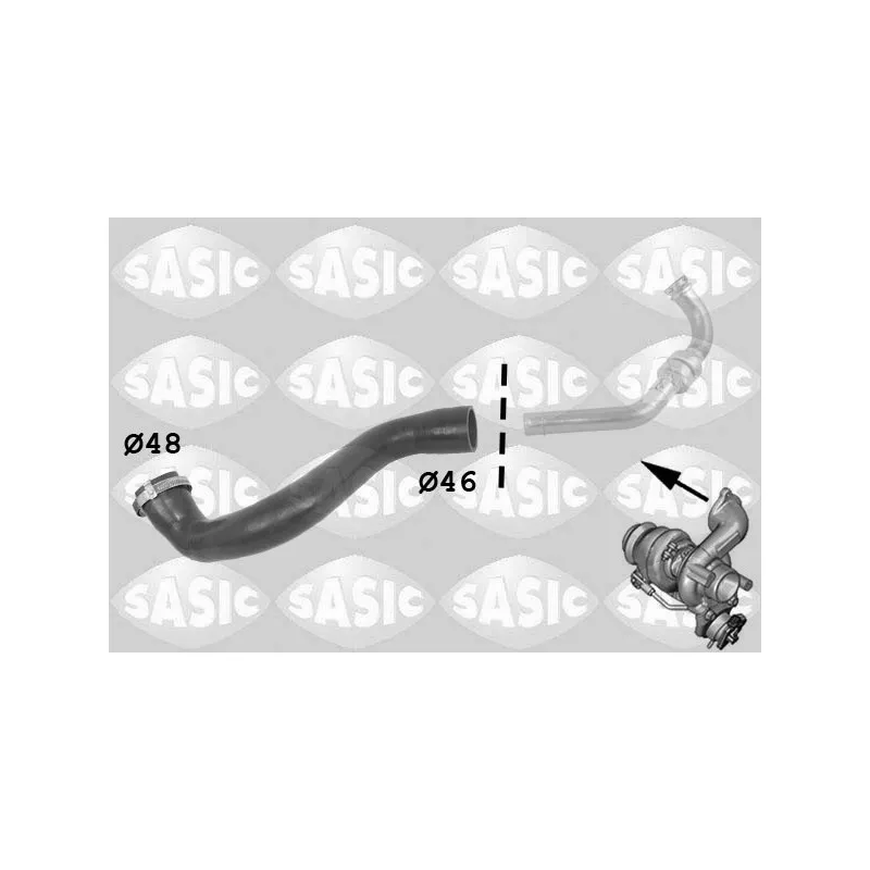 Gaine de suralimentation SASIC 3334036