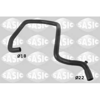 Durite de radiateur SASIC 3404183