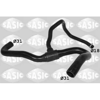 Durite de radiateur SASIC 3404216