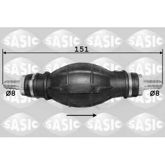 Pompe, préalimentation de carburant SASIC 3980001