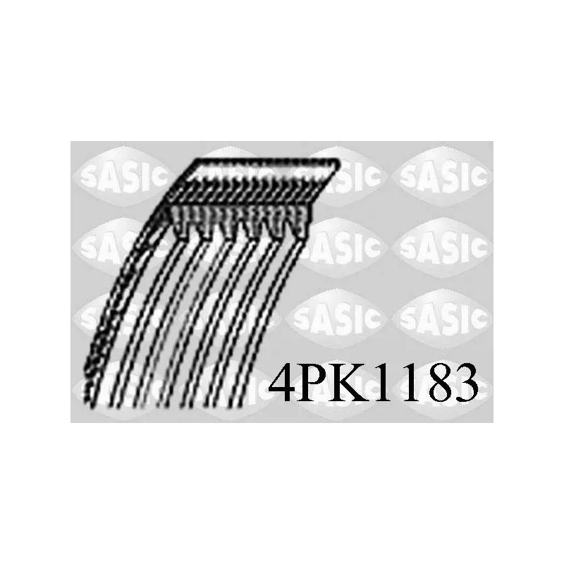 Courroie trapézoïdale à nervures SASIC 4PK1183