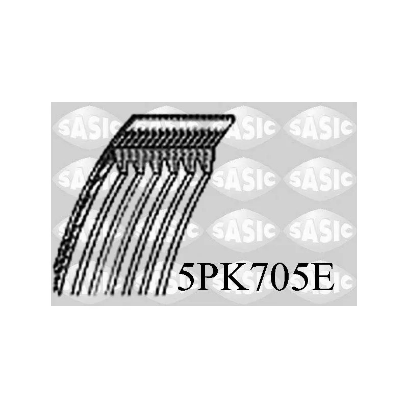 Courroie trapézoïdale à nervures SASIC 5PK705E