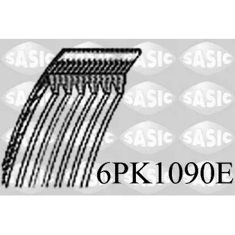 Courroie trapézoïdale à nervures SASIC 6PK1090E
