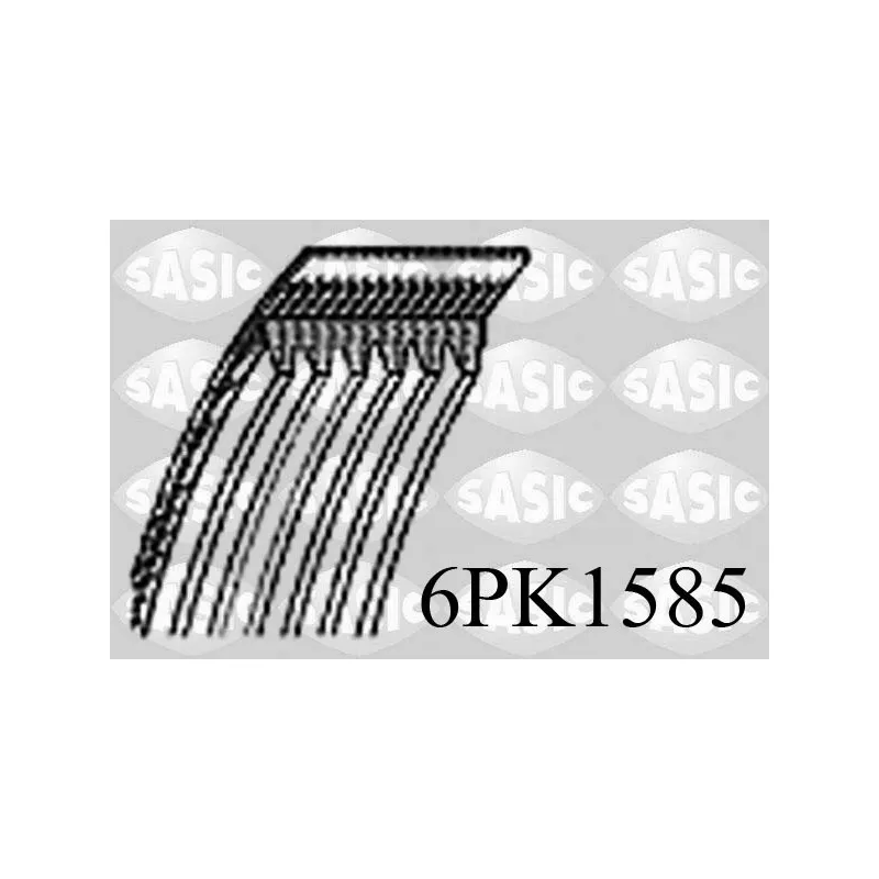Courroie trapézoïdale à nervures SASIC 6PK1585