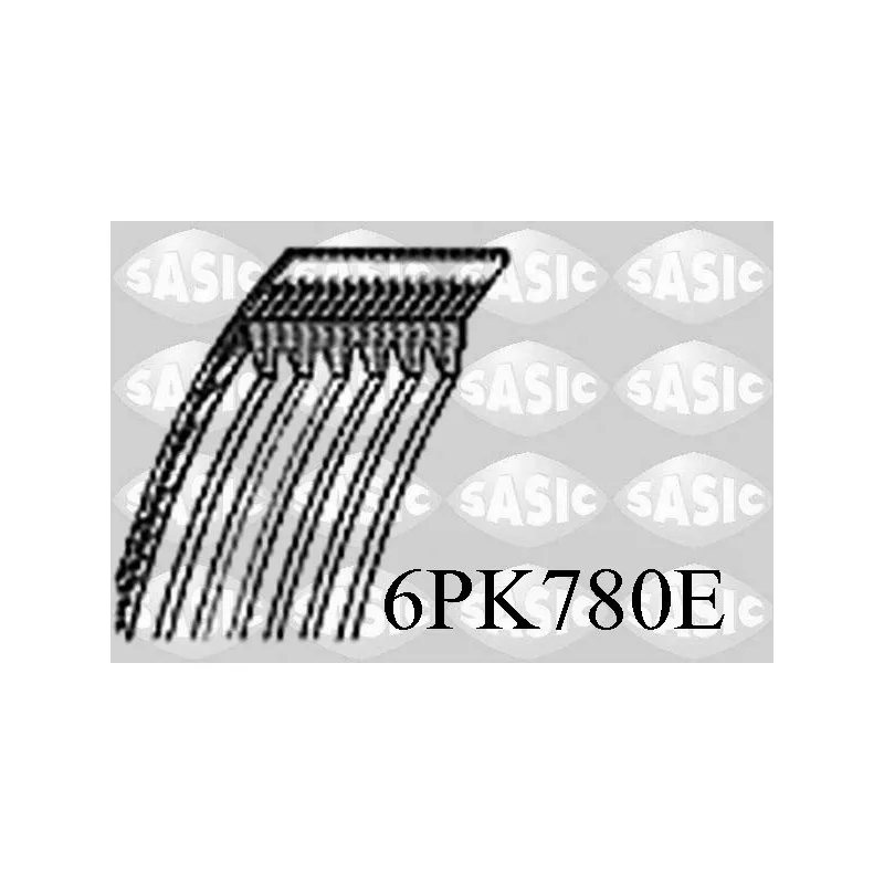 Courroie trapézoïdale à nervures SASIC 6PK780E