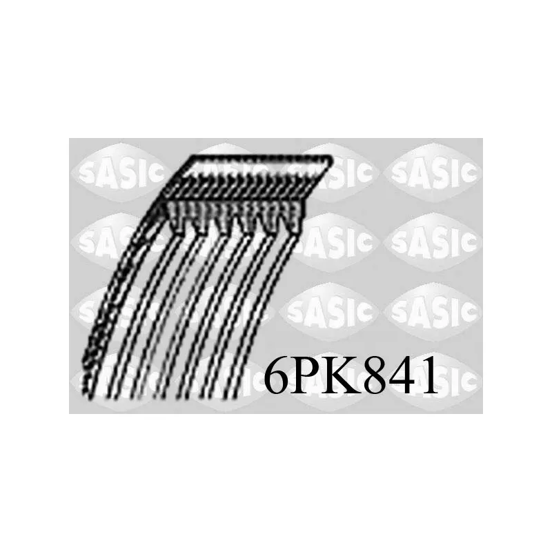 Courroie trapézoïdale à nervures SASIC 6PK841