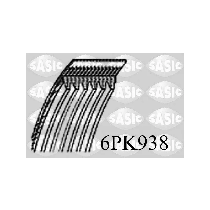 Courroie trapézoïdale à nervures SASIC 6PK938