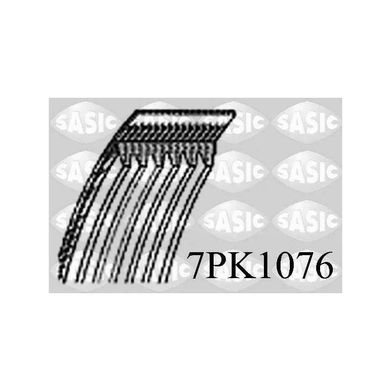 Courroie trapézoïdale à nervures SASIC 7PK1076