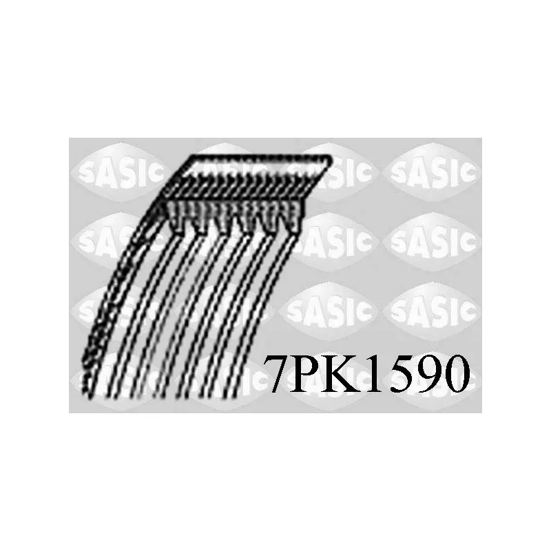 Courroie trapézoïdale à nervures SASIC 7PK1590