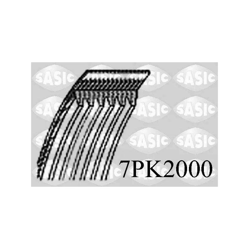 Courroie trapézoïdale à nervures SASIC 7PK2000