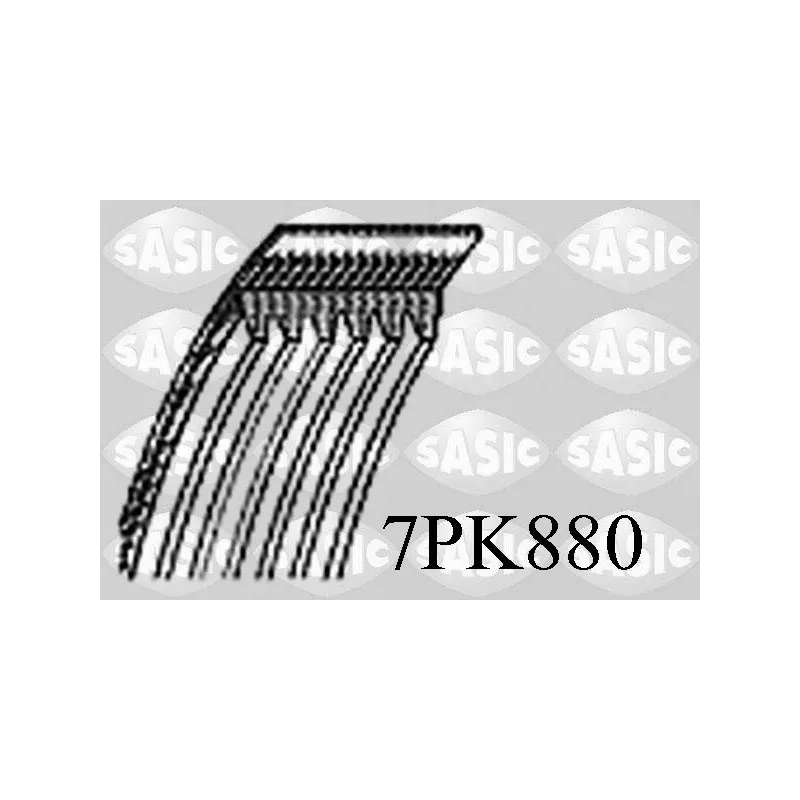 Courroie trapézoïdale à nervures SASIC 7PK880