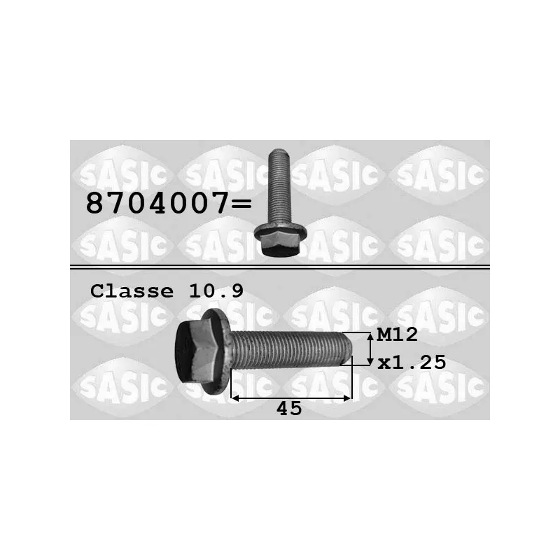 Vis de poulie SASIC 8704007