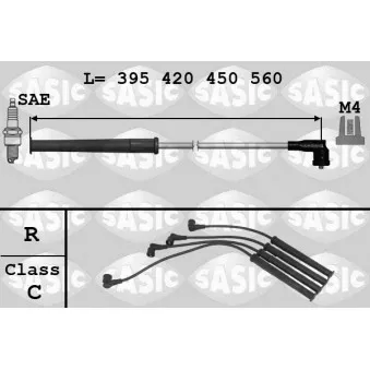Kit de câbles d'allumage SASIC