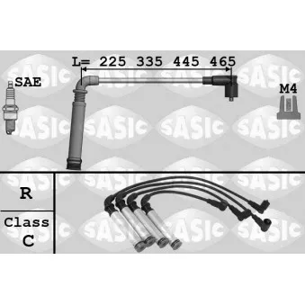 Kit de câbles d'allumage SASIC 9286044
