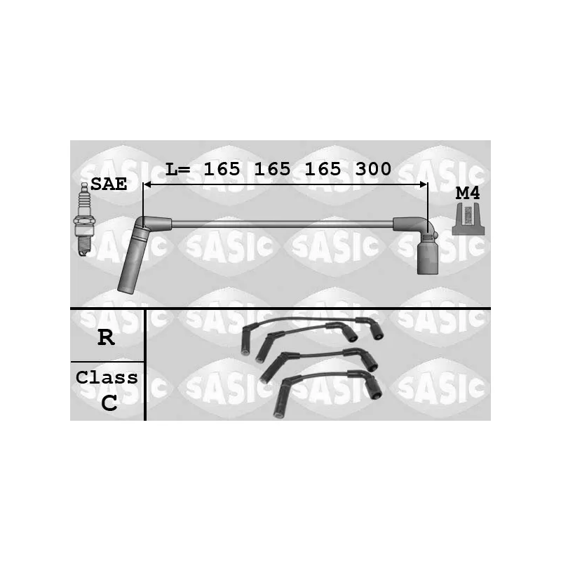 Kit de câbles d'allumage SASIC 9286055
