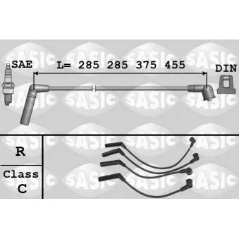 Kit de câbles d'allumage SASIC 9286059