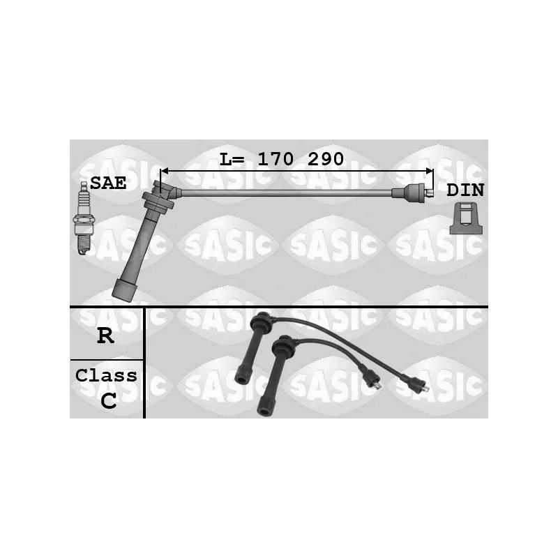 Kit de câbles d'allumage SASIC 9286062