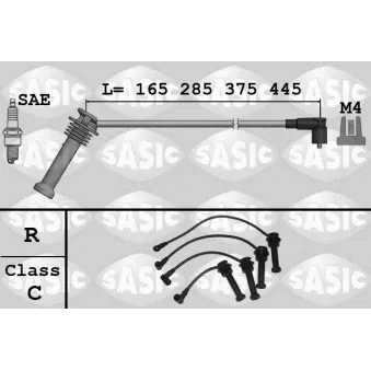 Kit de câbles d'allumage SASIC 9286079