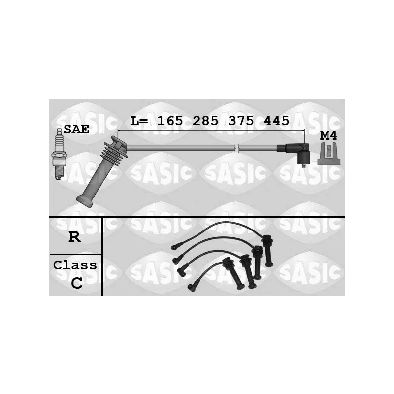 Kit de câbles d'allumage SASIC 9286079