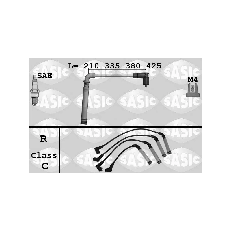 Kit de câbles d'allumage SASIC 9286085